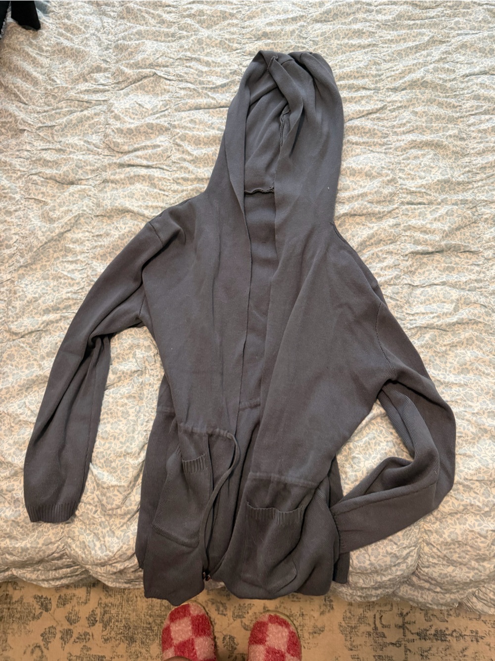 Black Women's Hooded Cardigan